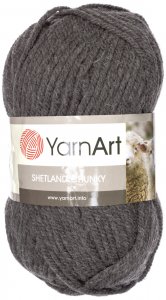 Пряжа Yarnart Shetland Chunky темно-серый (631), 50%шерсть/50%акрил, 150м, 100г