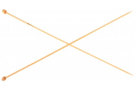 Спицы для вязания прямые GAMMA бамбуковые, d4мм, 35-36см
