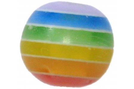 Бусина акриловая ZLATKA круглая, разноцветный (04), 6мм