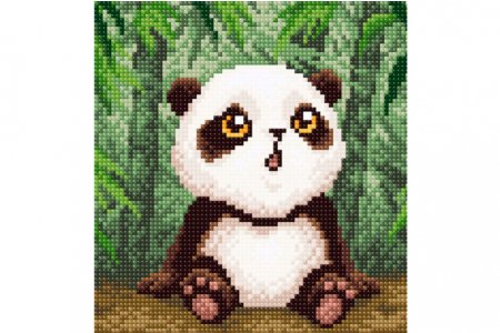 Мозаичная картина BRILLIART Малыш-панда, 20*20см
