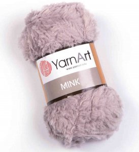 Пряжа Yarnart Mink серо-розовый (337), 100%полиамид, 75м, 50г