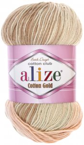 Пряжа Alize Cotton Gold Batik (7103), 45%акрил/55%хлопок, 330м, 100г