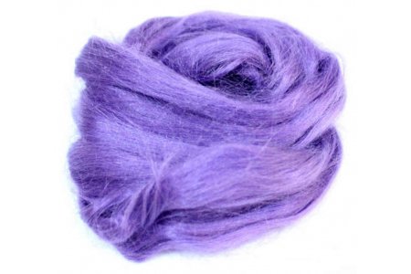 Волокно для валяния DHG растительное фиолет (19), крапива, 10г