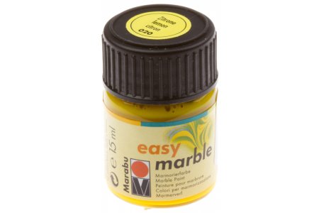 Краска для марморирования MARABU Easy marble лимон, 15мл