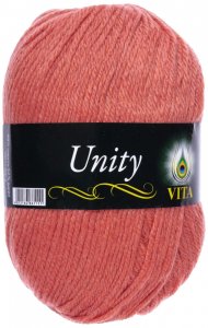 Пряжа Vita Unity Light пудровый коралл (6206), 52%акрил/48%шерсть, 200м, 100г