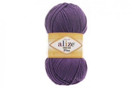 Пряжа Alize Cotton Gold plus фиолетовый (44), 55%хлопок/45%акрил, 200м, 100г