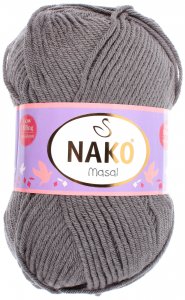 Пряжа Nako Masal темно-серый (11457), 100%акрил, 165м, 100г