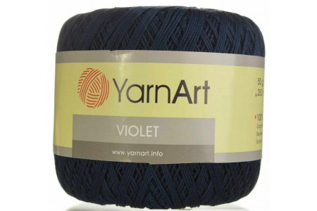 Пряжа YarnArt Violet темно-синий (66), 100%мерсеризованный хлопок, 282м, 50г