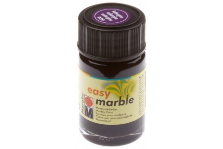 Краска для марморирования MARABU Easy marble баклажан (039), 15мл