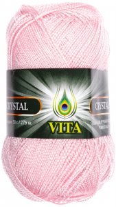 Пряжа Vita Crystal розовая пудра (5682), 100%акрил, 275м, 50г