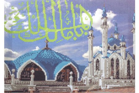 Ткань с рисунком для вышивки бисером КАРОЛИНКА Мечеть Кул Шариф, 36*24,3см