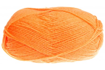Пряжа Семеновская Mowgli Eco ярко-оранжевый (655), 90%детский акрил/10%капрон, 200м, 50г