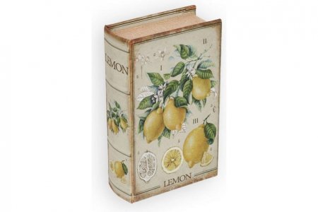 Декоративная шкатулка-книга GAMMA Лимоны, 17*11*5см