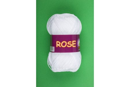 Пряжа Vita cotton Rose белый (3901), 100%хлопок, 150м, 50г