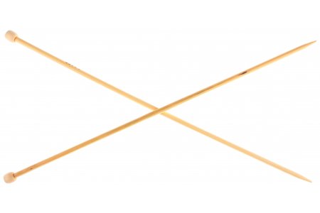 Спицы для вязания прямые GAMMA бамбуковые, d5,5мм, 35-36см