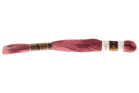 Нитки мулине хлопок ПНК, 20м, 1908, темно-розово-сиреневый 