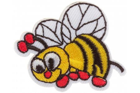 Термонаклейка Пчелка желтая, 4*4 см