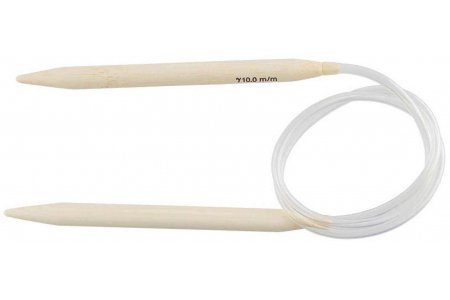 Спицы для вязания круговые GAMMA, бамбук, d10мм, 80см