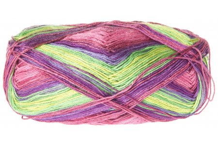 Пряжа Alize Diva Batik розово-лилово-сиренево-жёлто-зелёный (3241), 100%микрофибра, 350м, 100г