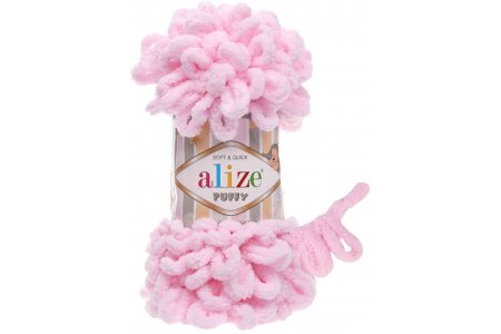Пряжа Alize Puffy светло-розовый (31), 100%микрополиэстер, 9м, 100г