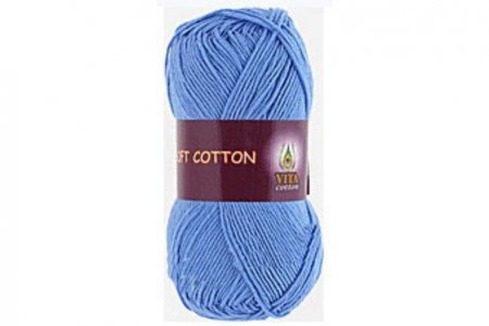 Пряжа Vita Soft Cotton голубой (1820), 100%хлопок, 175м, 50г