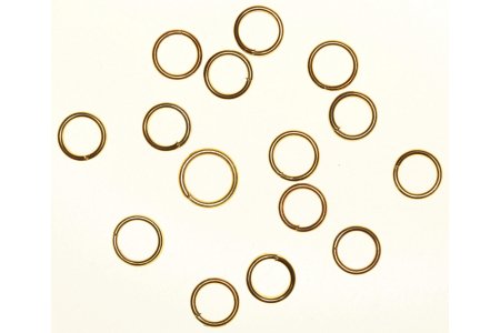 Кольцо для бус ZLATKA двойное, золото, 3,5мм, 1шт