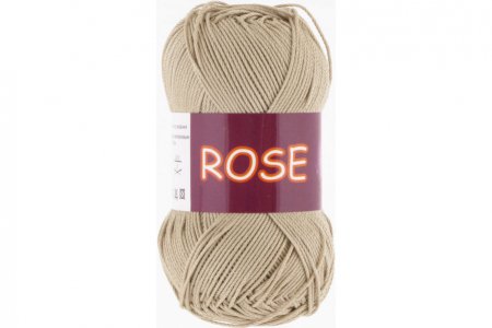 Пряжа Vita cotton Rose бежевый (3943), 100%хлопок, 150м, 50г
