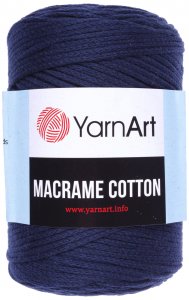 Пряжа YarnArt Macrame cotton темно-синий (784), 85%хлопок/15%полиэстер, 225м, 250г