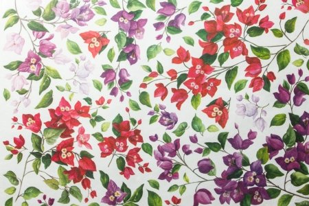 Бумага для декупажа рисовая CALAMBOUR, Цветы красно-фиолетовые, 35*55см