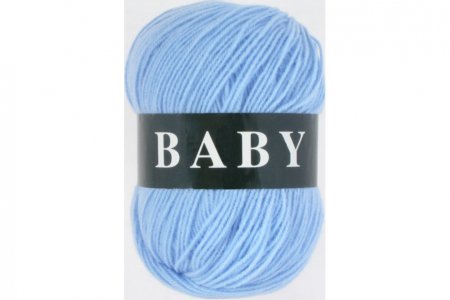 Пряжа Vita Baby светло-голубой (2882), 100%акрил, 400м, 100г