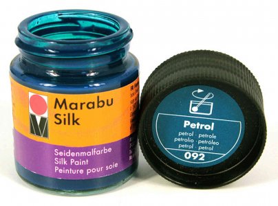 Краска для шелка MARABU Silk сине-зеленый (092), 50мл