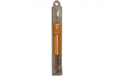 Крючок для вязания HOBBY&PRO с пластиковой ручкой, d1,25мм, 14,5см
