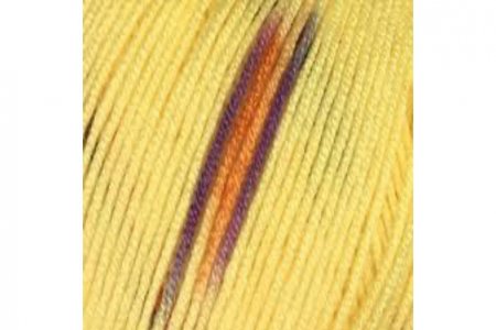 Пряжа Color City Беби Кашемир желтый/штрих коричневый (234), 60%искусственный шёлк/30%микрофибра/10%кашемир, 380м, 125г
