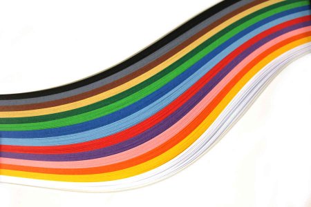 Бумага для квиллинга, Спектр, длина 297, ширина 3мм, 350полосок, микс 14цветов, плотность 120г/кв.м