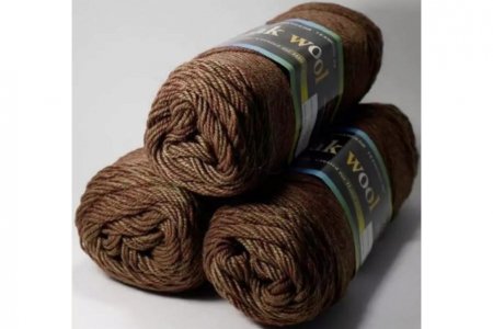 Пряжа Color City Yak wool болотный меланж (2938), 60%пух яка/20%мериносовая шерсть/20%акрил, 430м, 100г