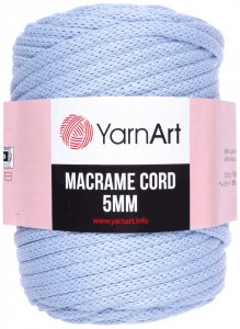 Пряжа YarnArt Macrame cord 5mm голубой (760), 60%хлопок/40%полиэстер/вискоза, 85м, 500г