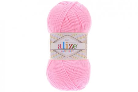 Пряжа Alize Happy baby розовый (191), 65%акрил/35%полиамид, 330м, 100г