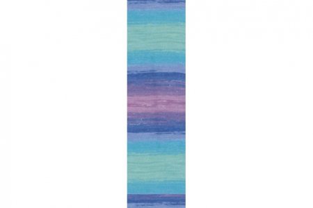 Пряжа Alize Miss Batik голубой-синий-сиреневый (4531), 100% мерсеризованный хлопок, 280м, 50г