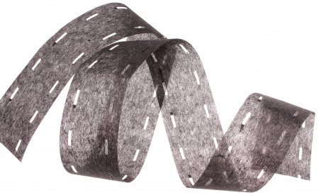 Клеевая корсажная лента черный, 10-30-10 мм, 1м
