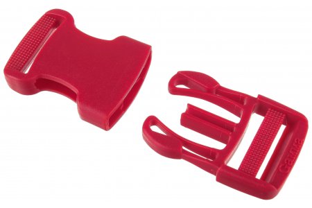 Пряжка-замок(фастекс) GAMMA пластик, красный (519), 19мм