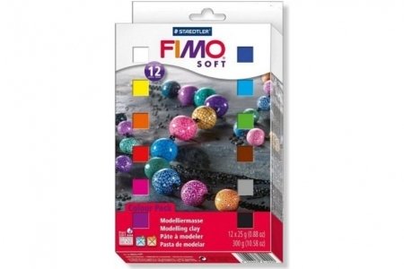 Набор полимерной глины FIMO Soft, 12 блоков по 25г 