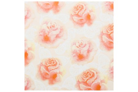 Бумага для скрапбукинга односторонняя DECOLA Шебби-шик Розовые розы, 15*15см