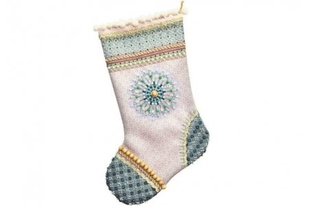 Набор для шитья и вышивания Матренин посад носочек Морозное утро, 19*30см