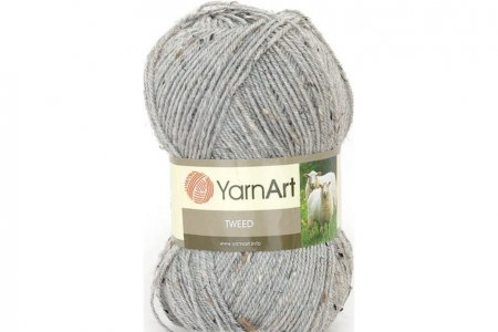 Пряжа Yarnart Tweed серый/меланж (226), 60%акрил/30%шерсть/10%вискоза, 300м, 100г