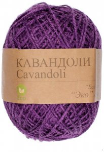 Пряжа Прочее Кавандоли фиолетовый(09), 100%джут, 180м, 100г