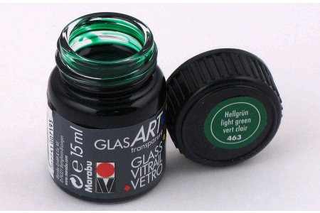 Витражная краска Marabu GlasArt, светло-зеленый (463), 15мл