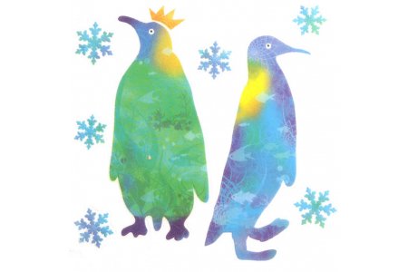 Картинка переводная MR.PAINTER Пингвины, 10*10см