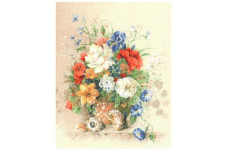 Набор для вышивания крестом Риолис Premium Фламандское лето, 40*50см, 30 цветов