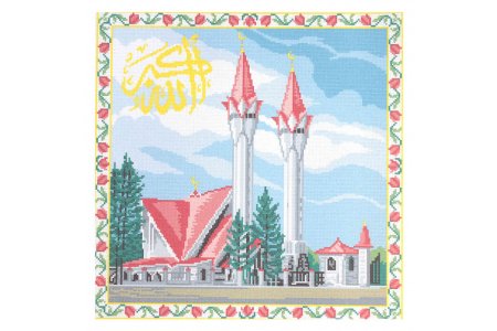 Канва с рисунком для вышивания крестом ИСКУСНИЦА Мечеть Ля Ля Тюльпан, 44*40см