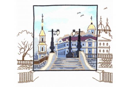 Набор для вышивания крестом ОВЕН Петербургские зарисовки, 40*40см